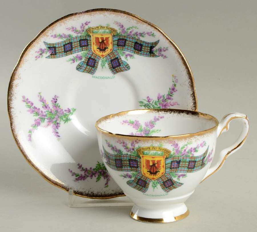 Tartan Series Footed Cup & Saucer Set by Royal Stafford-1