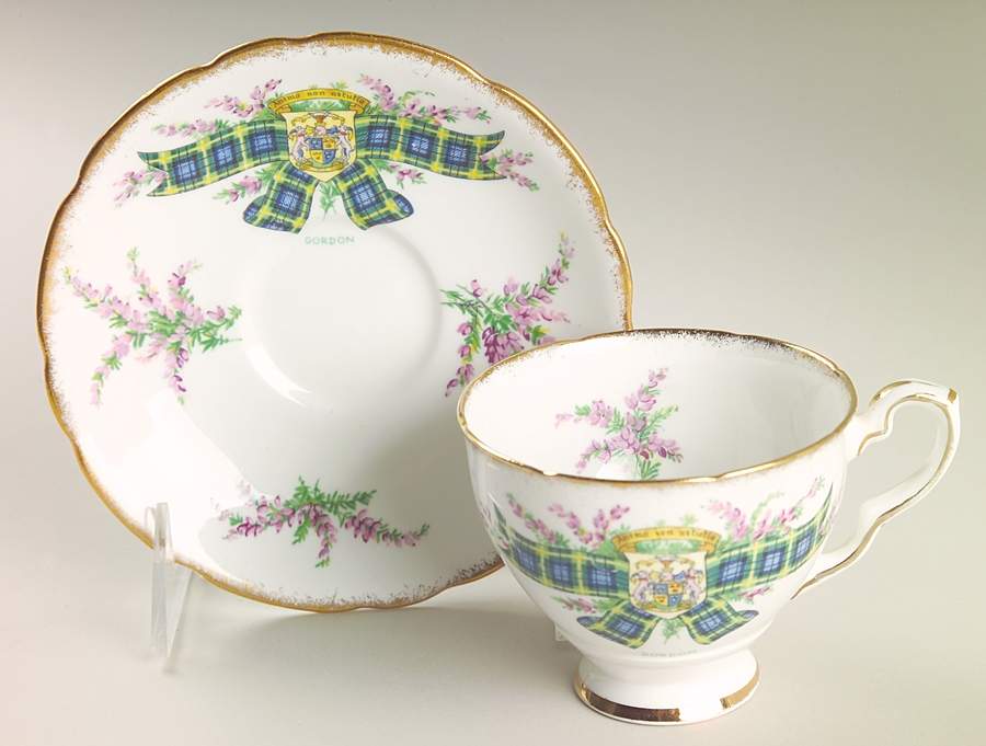 Tartan Series Footed Cup & Saucer Set by Royal Stafford-1