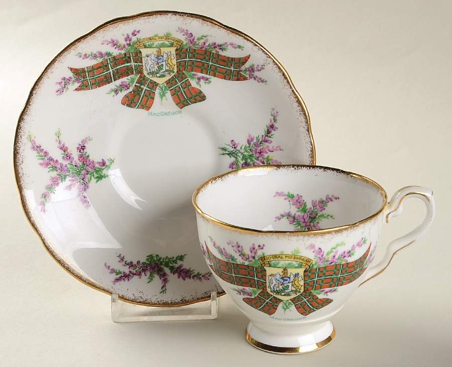 Tartan Series Footed Cup & Saucer Set by Royal Stafford-1