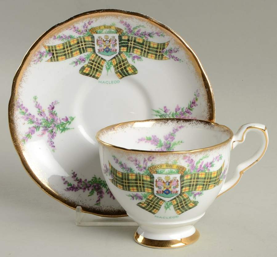 Tartan Series Footed Cup & Saucer Set by Royal Stafford-1