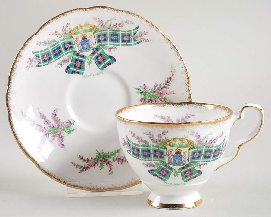 Tartan Series Footed Cup & Saucer Set by Royal Stafford-1