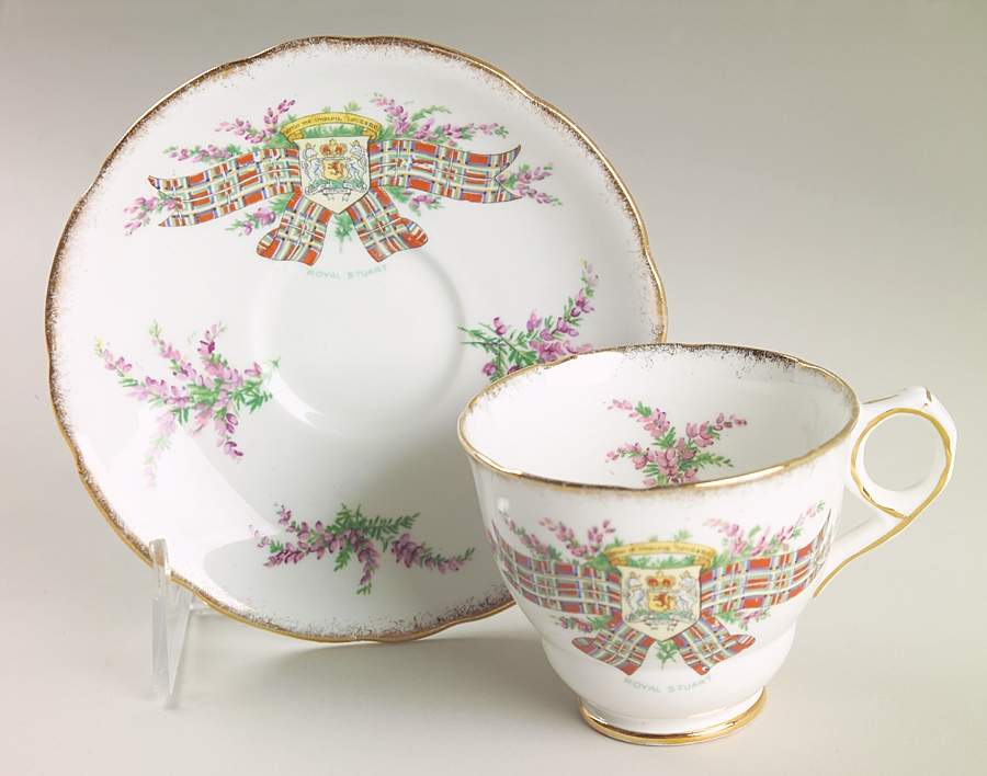 Tartan Series Footed Cup & Saucer Set by Royal Stafford-1