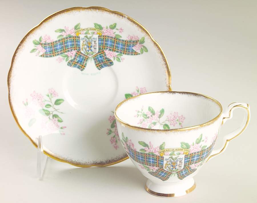 Tartan Series Footed Cup & Saucer Set by Royal Stafford-1