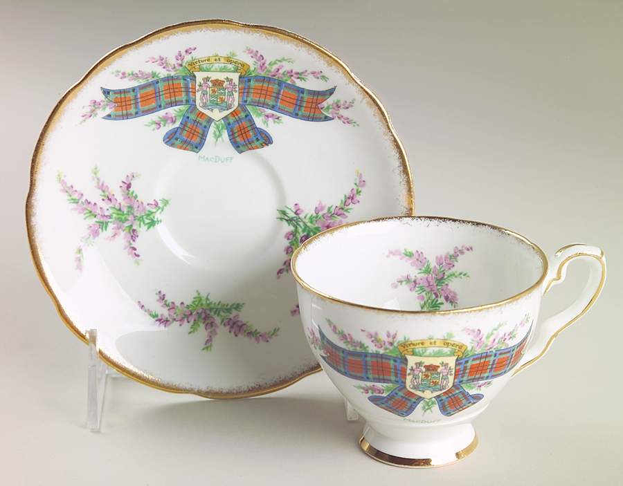 Tartan Series Footed Cup & Saucer Set by Royal Stafford-1