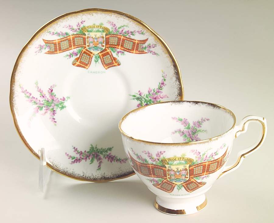 Tartan Series Footed Cup & Saucer Set by Royal Stafford-1