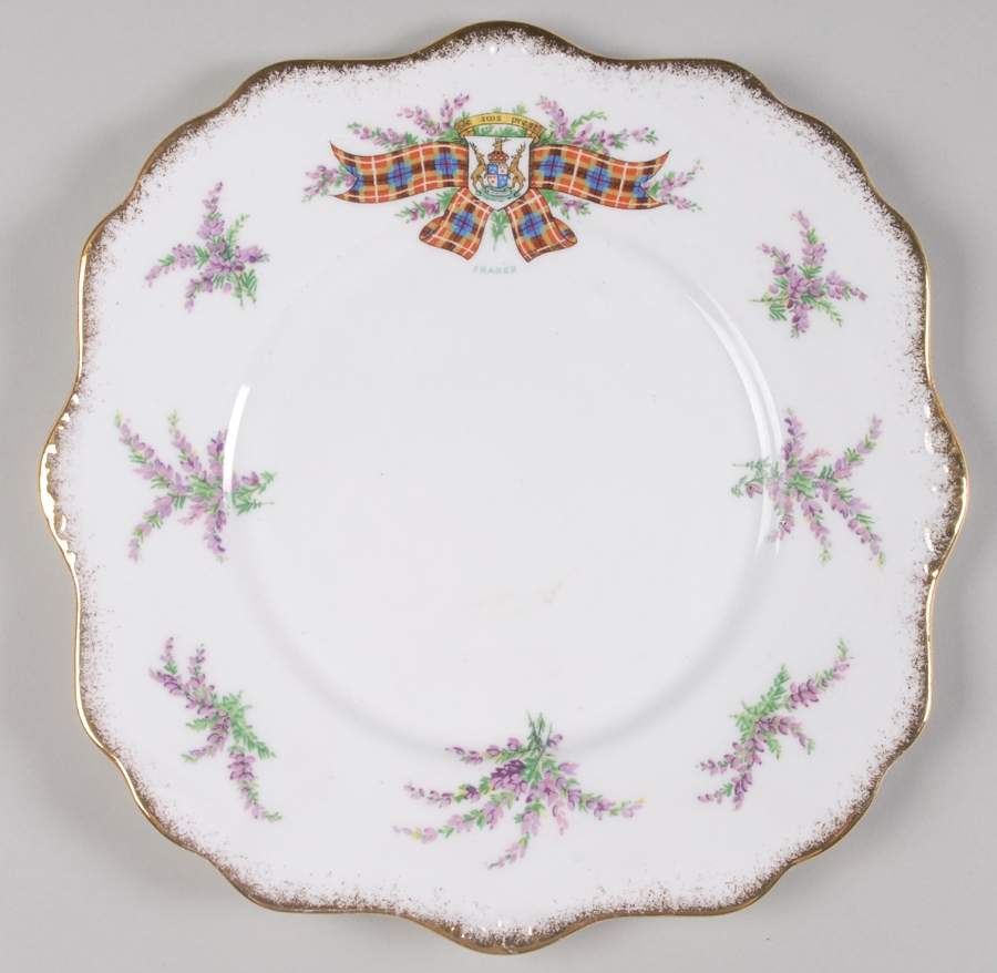 Tartan Series 9" Square Cake Plate by Royal Stafford-1