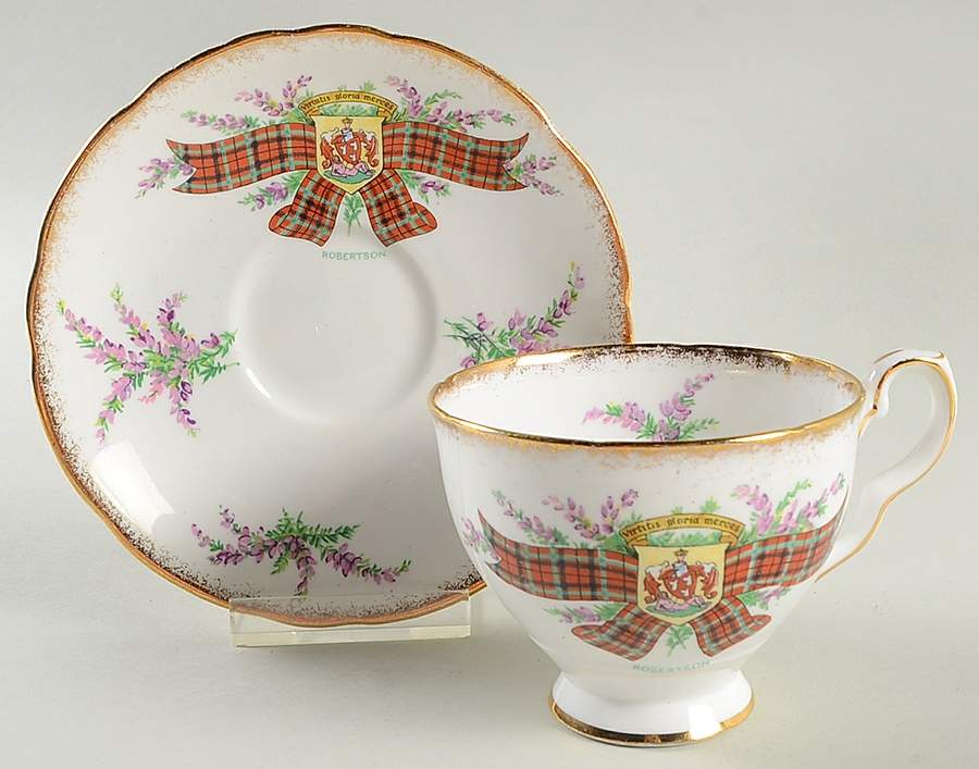 Tartan Series Footed Cup & Saucer Set by Royal Stafford-1