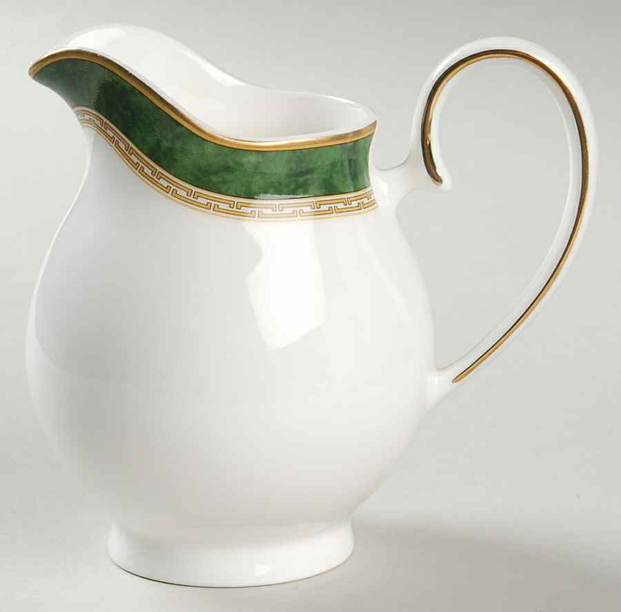 Green Marble Creamer by Royal Doulton-1