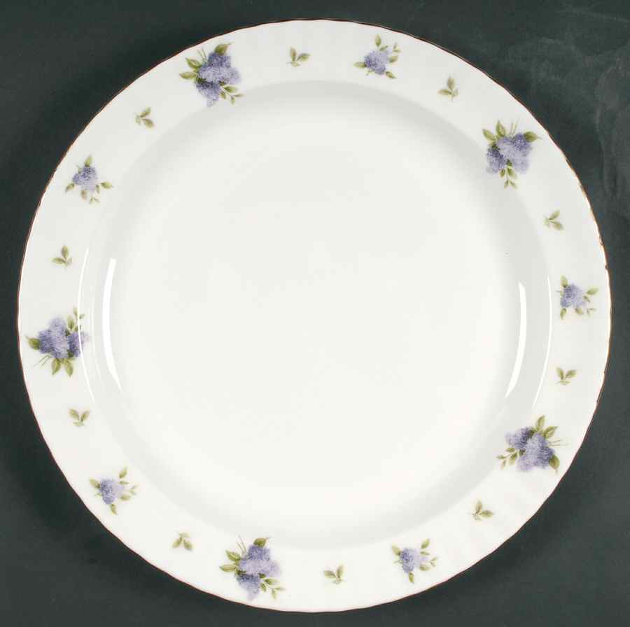 Lilac Lane (Gold Trim) 13" Chop Plate (Round Platter) by Royal Albert-1
