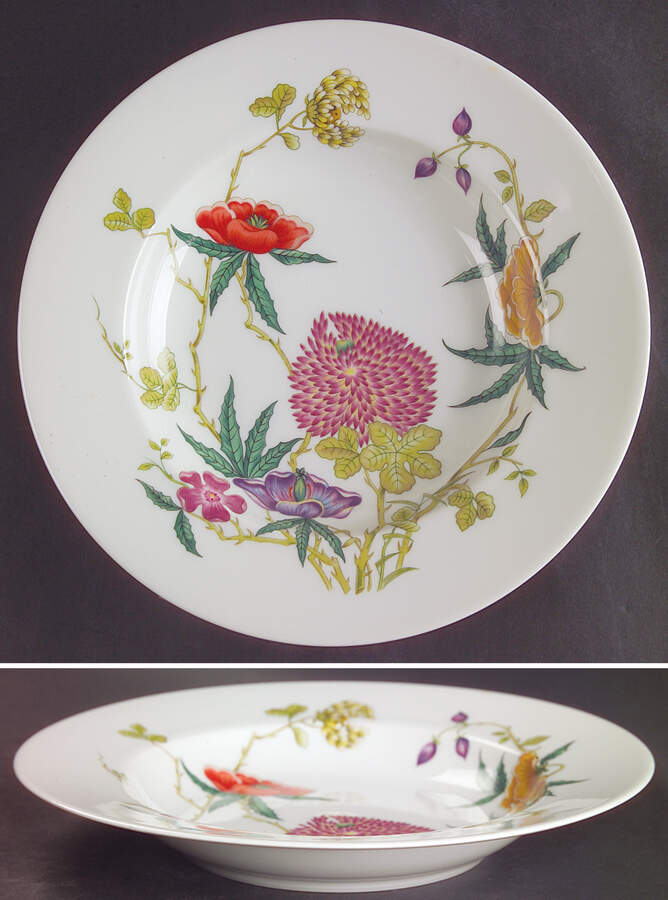 Mioraflor (Menton) Large Rim Soup Bowl by Raynaud-1
