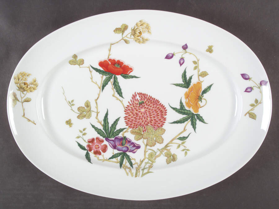 Mioraflor (Menton) 16" Oval Serving Platter by Raynaud-1