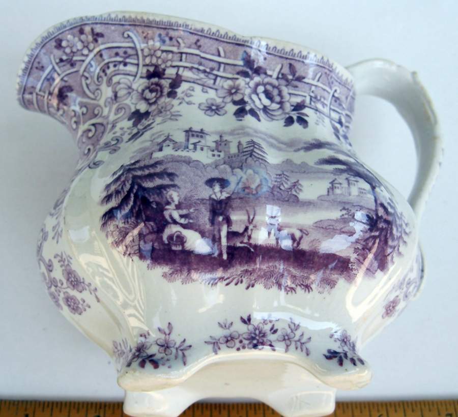 Tyrolean Mulberry Creamer by Ridgway (Ridgways)-1