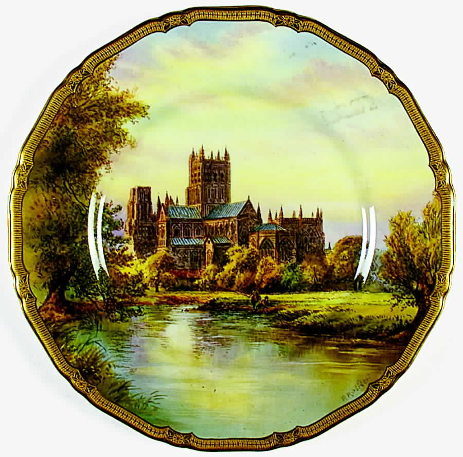 Z161 (Encrusted) Dinner Plate by Royal Worcester-1