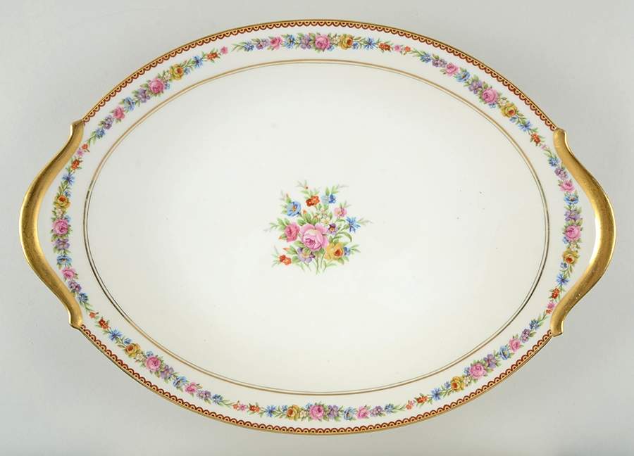 RYD33 16" Oval Serving Platter by Raynaud-1