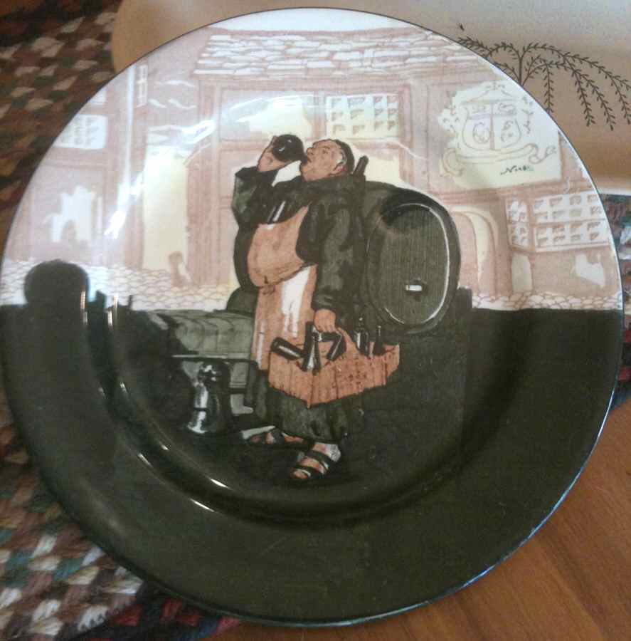 Monks In The Cellar Dinner Plate by Royal Doulton-1