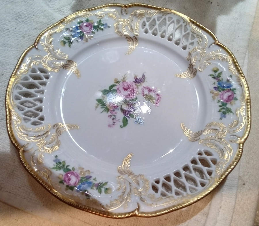 Diplomat (No Center Gold) Pierced Bread & Butter Plate by Rosenthal - Continental-1