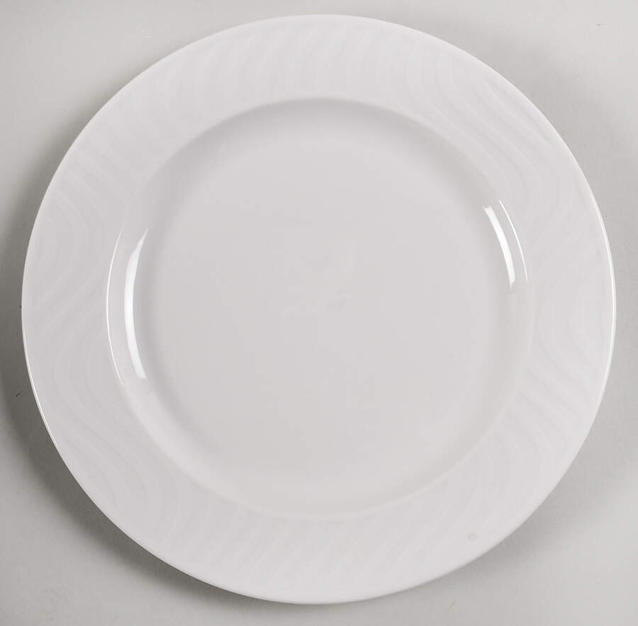 Oceana White Dinner Plate by Royal Doulton-1