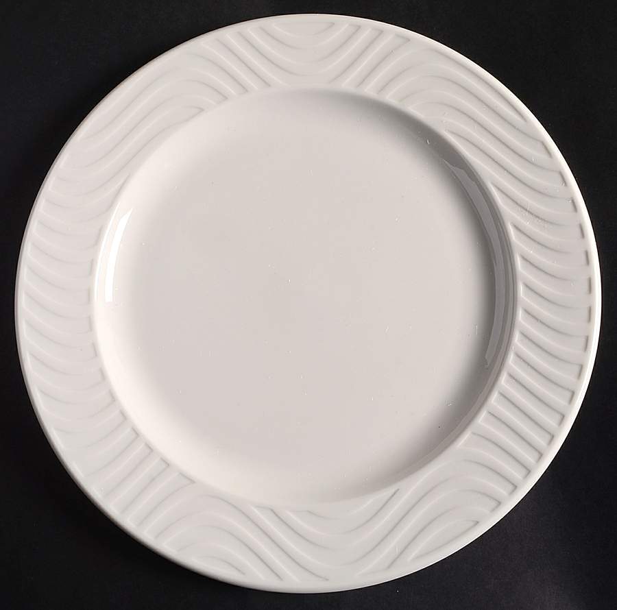 Oceana White Large Dinner Plate by Royal Doulton-1