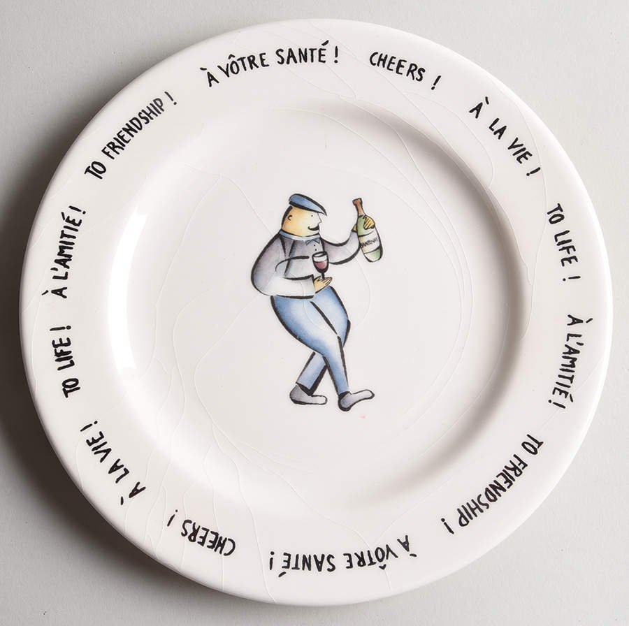 Bordeaux Salad Plate by Rosanna-1