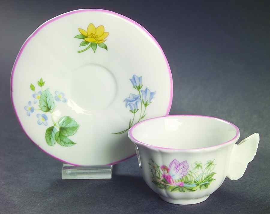 Enchantment Miniature Cup and Saucer Set by Royal Worcester-1
