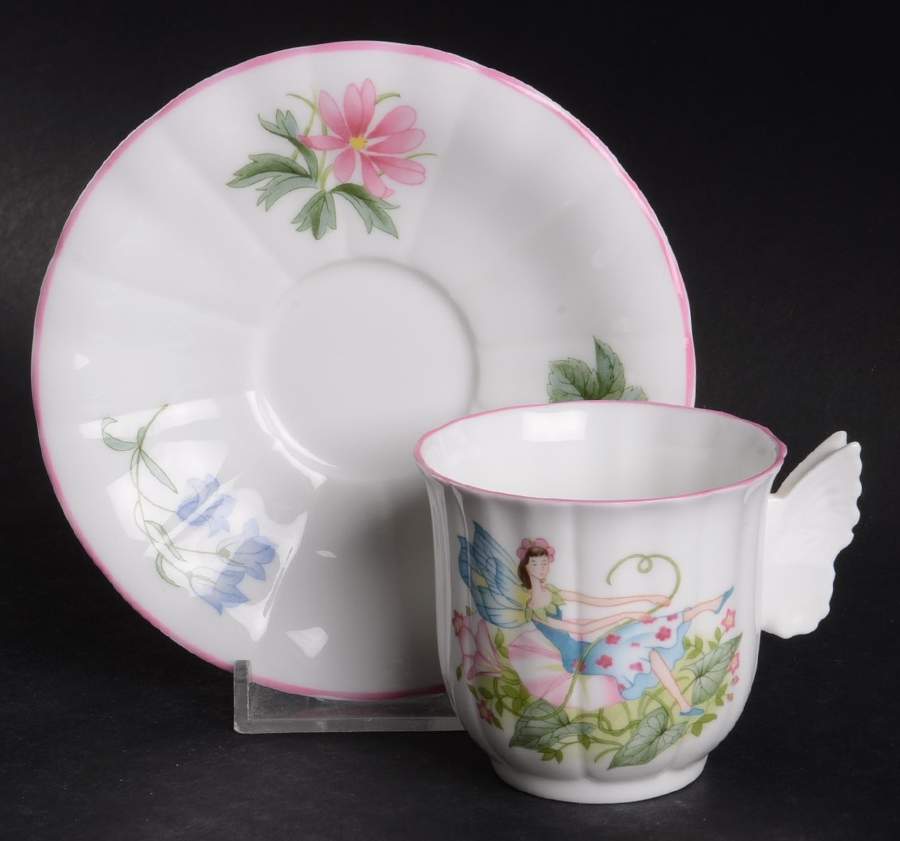 Enchantment Flat Demitasse Cup & Saucer Set by Royal Worcester-1