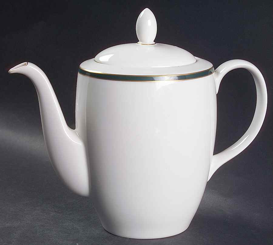 Oxford Green (Indonesia) Coffee Pot & Lid by Royal Doulton-1