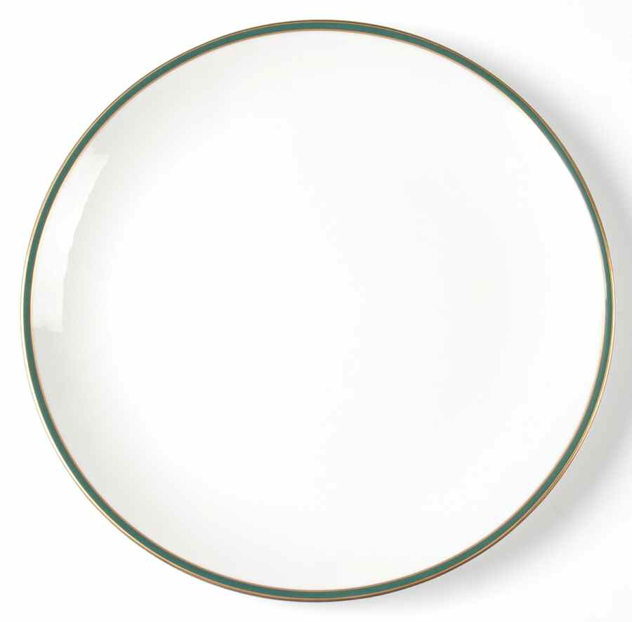 Oxford Green (Indonesia) 13" Chop Plate (Round Platter) by Royal Doulton-1