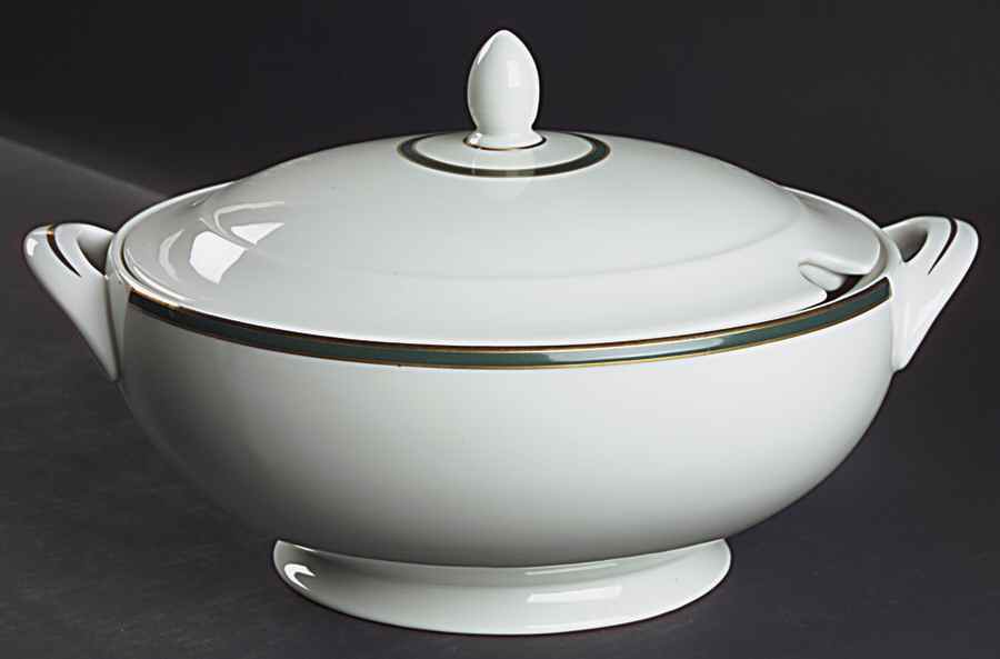 Oxford Green (Indonesia) Tureen &  Lid by Royal Doulton-1