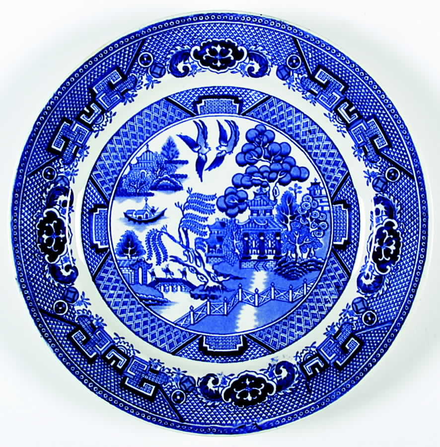 Willow Luncheon Plate by Petrus Regout & Co-1