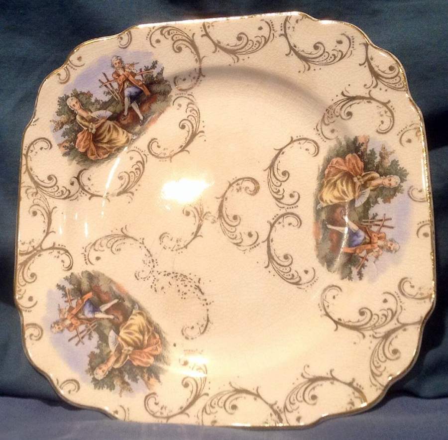 RYL184 Square Salad Plate by Royal (USA)-1