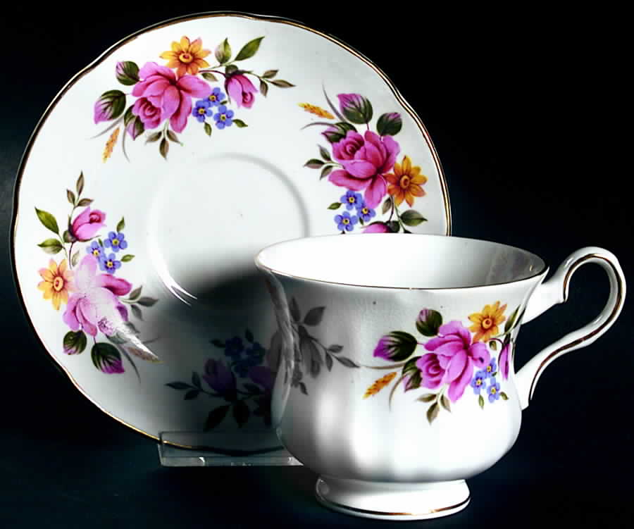 2116 Footed Cup & Saucer Set by Royal Grafton-1