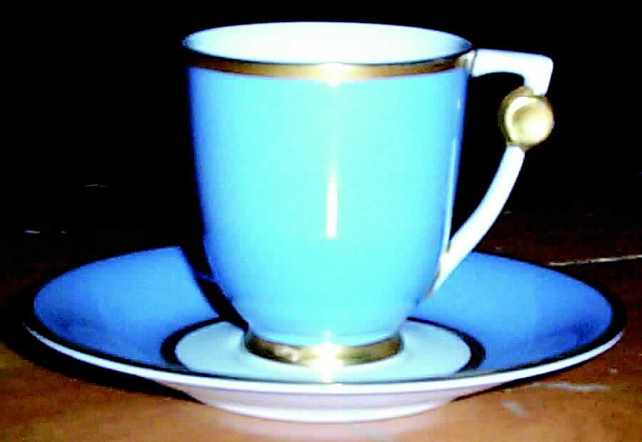 ROJ180 Footed Demitasse Cup & Saucer Set by Royal Jackson-1