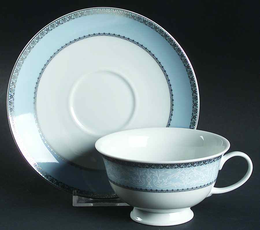 Princess Blue Footed Cup & Saucer Set by Rosenthal - Continental-1