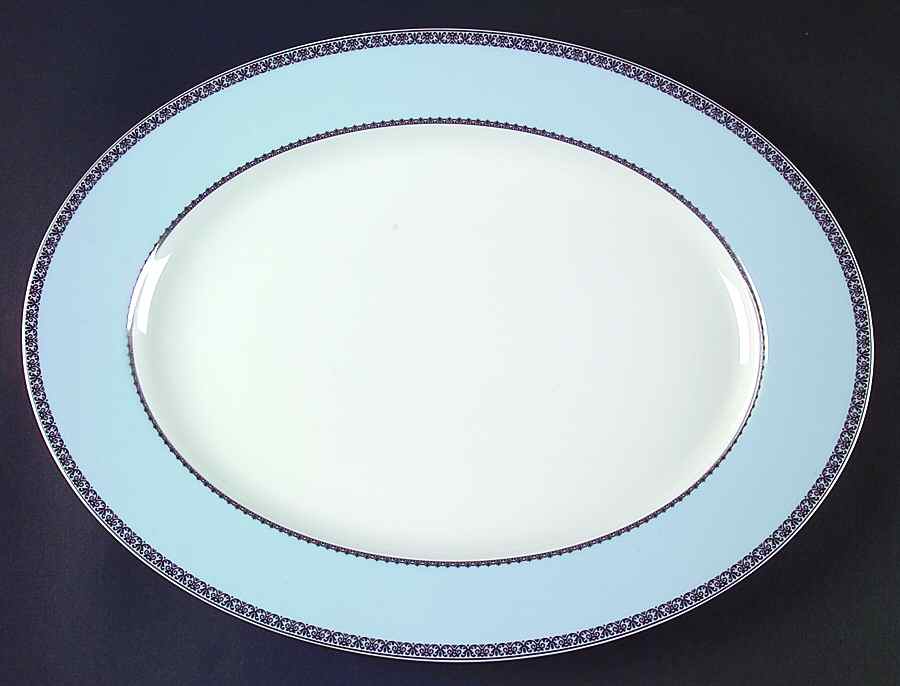 Princess Blue 15" Oval Serving Platter by Rosenthal - Continental-1