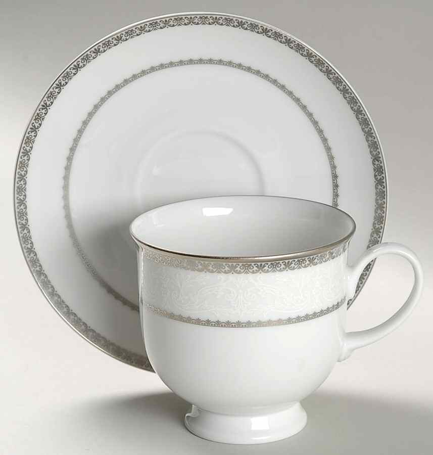 Princess White Footed Cup & Saucer Set by Rosenthal - Continental-1
