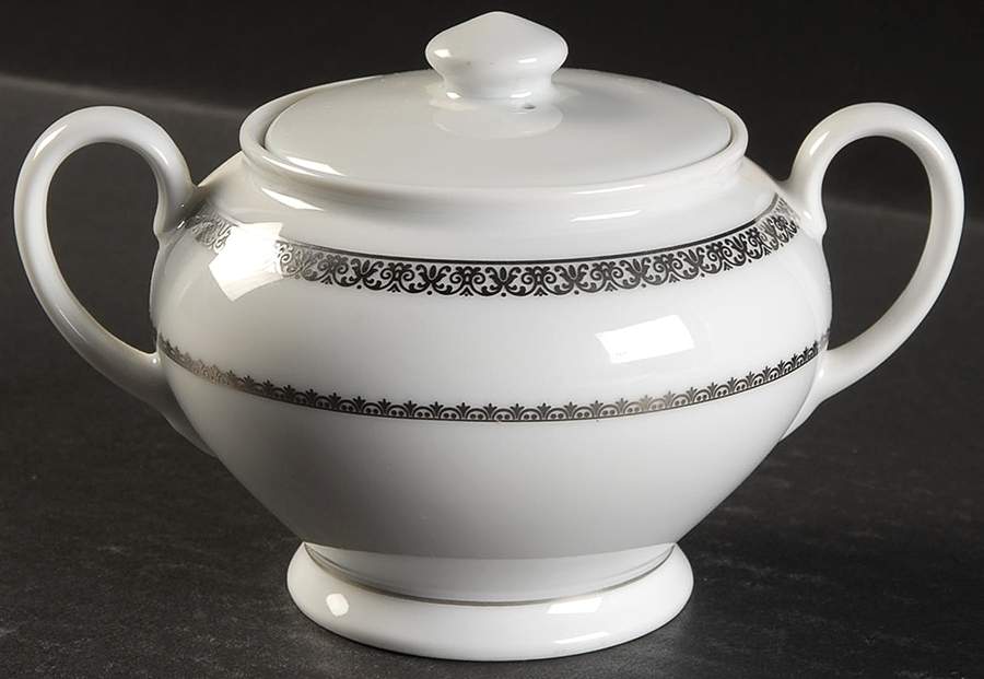 Princess White Sugar Bowl & Lid by Rosenthal - Continental-1