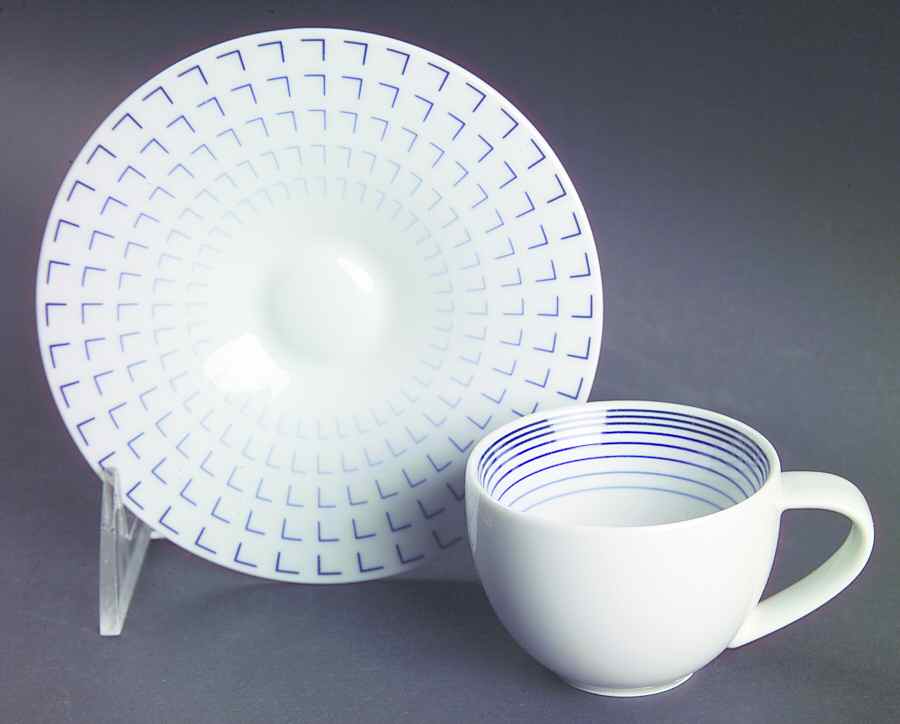 Stratos Flat Demitasse Cup & Saucer Set by Rosenthal - Continental-1