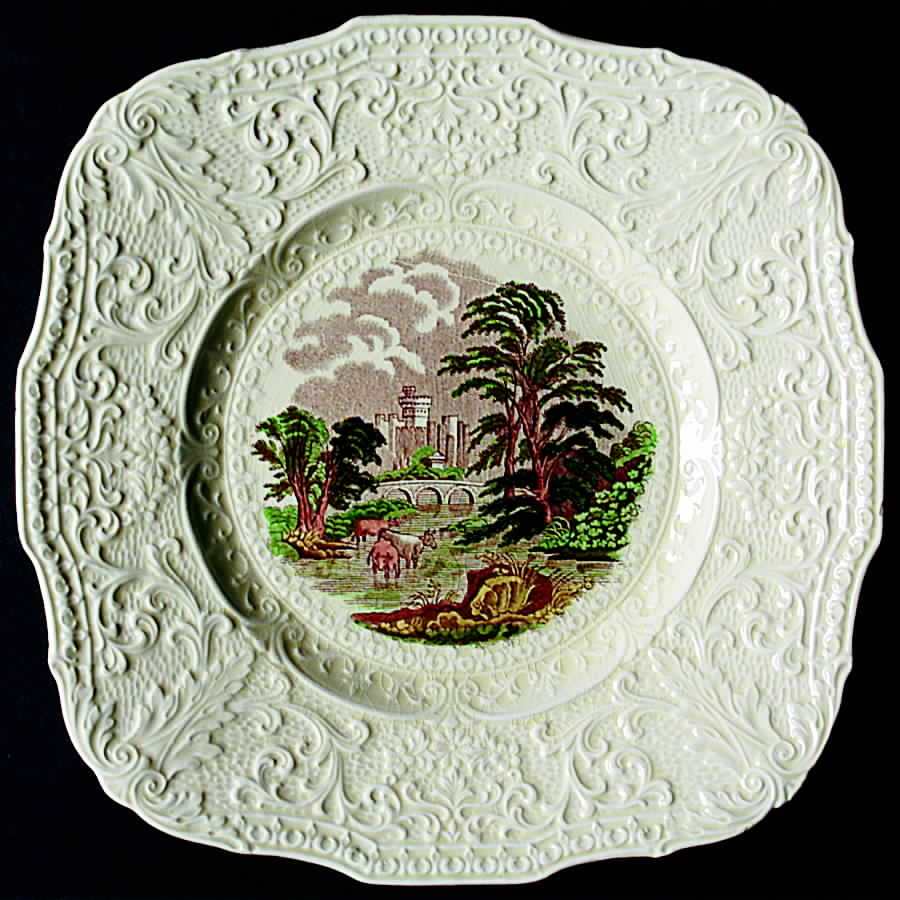 X875 Square Salad Plate by Royal Cauldon-1