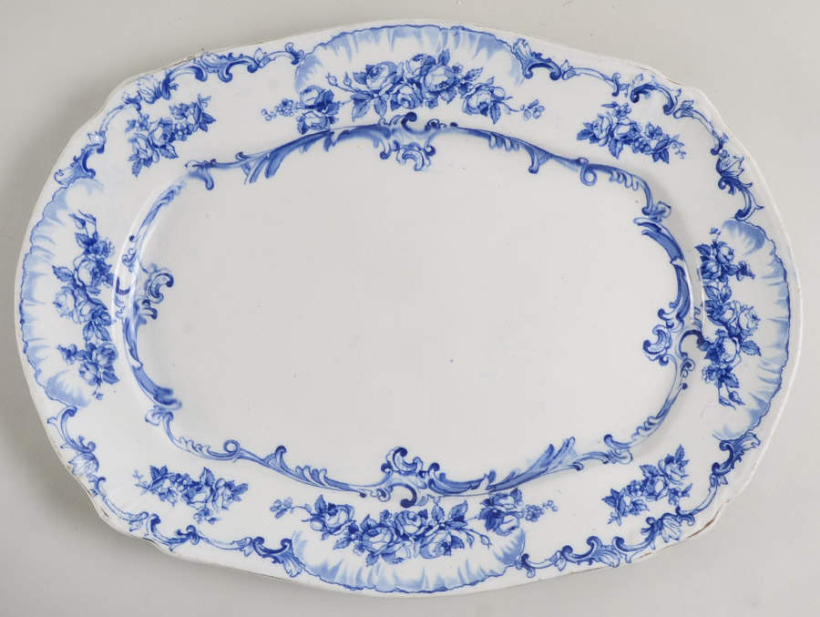 Lorraine 14" Oval Serving Platter by Ridgway (Ridgways)-1