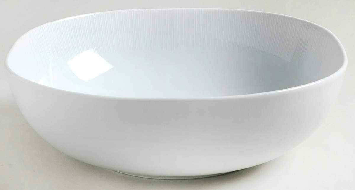 Moon White On White 9" Square Vegetable Bowl by Rosenthal - Continental-1