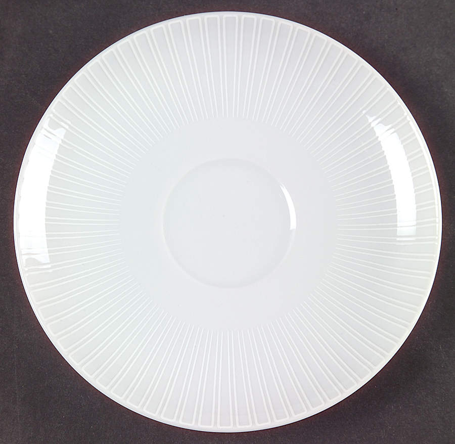 Moon White On White Underplate for Open Sauce Boat by Rosenthal - Continental-1