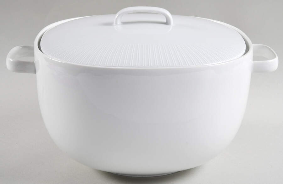 Moon White On White Tureen &  Lid by Rosenthal - Continental-1