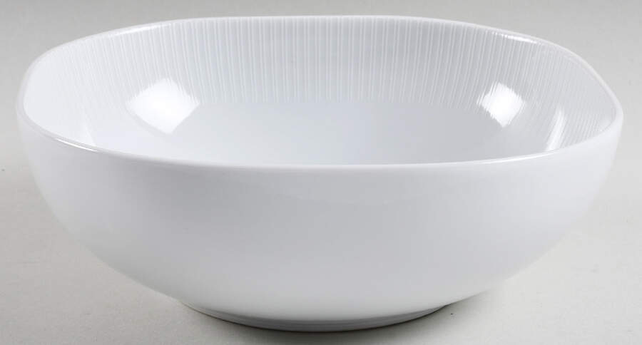 Moon White On White 8" Square Vegetable Bowl by Rosenthal - Continental-1