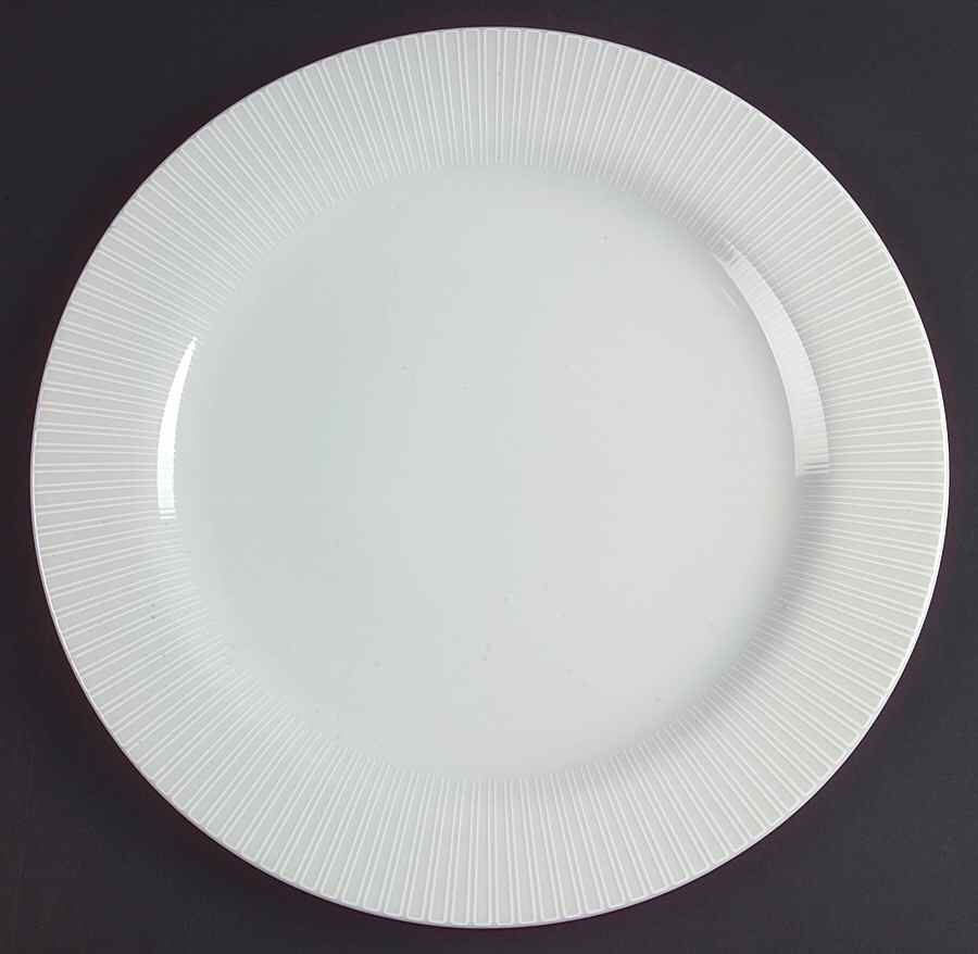 Moon White On White Service Plate (Charger) by Rosenthal - Continental-1