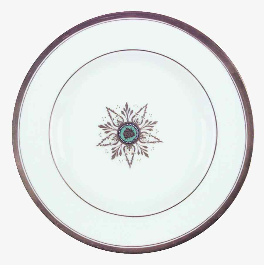 Derby Star Turquoise Salad Plate by Royal Crown Derby-1