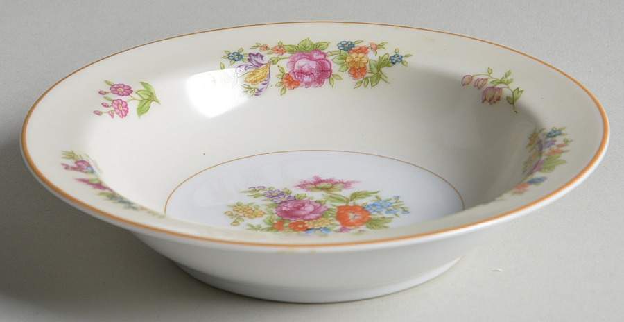 RO74 Rim Fruit/Dessert (Sauce) Bowl by Rose (Japan)-1