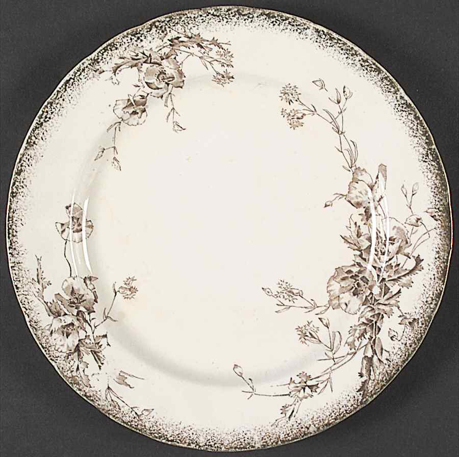 Rutland Brown (Gold Brushed) Salad Plate by Royal Doulton-1