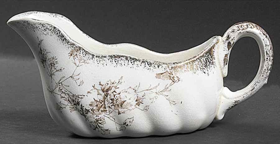 Rutland Brown (Gold Brushed) Gravy Boat by Royal Doulton-1