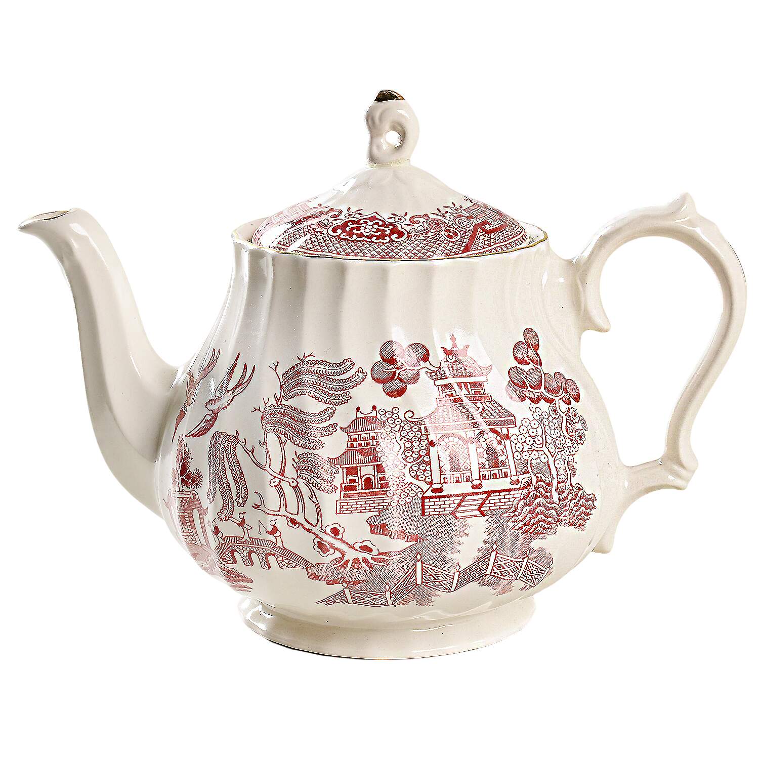 Willow Rosa Teapot & Lid by Royal Wessex-1