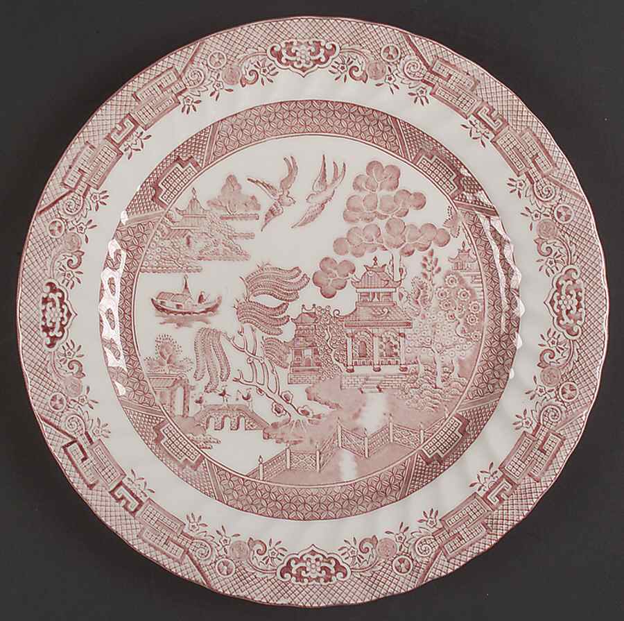 Willow Rosa 12" Chop Plate (Round Platter) by Royal Wessex-1